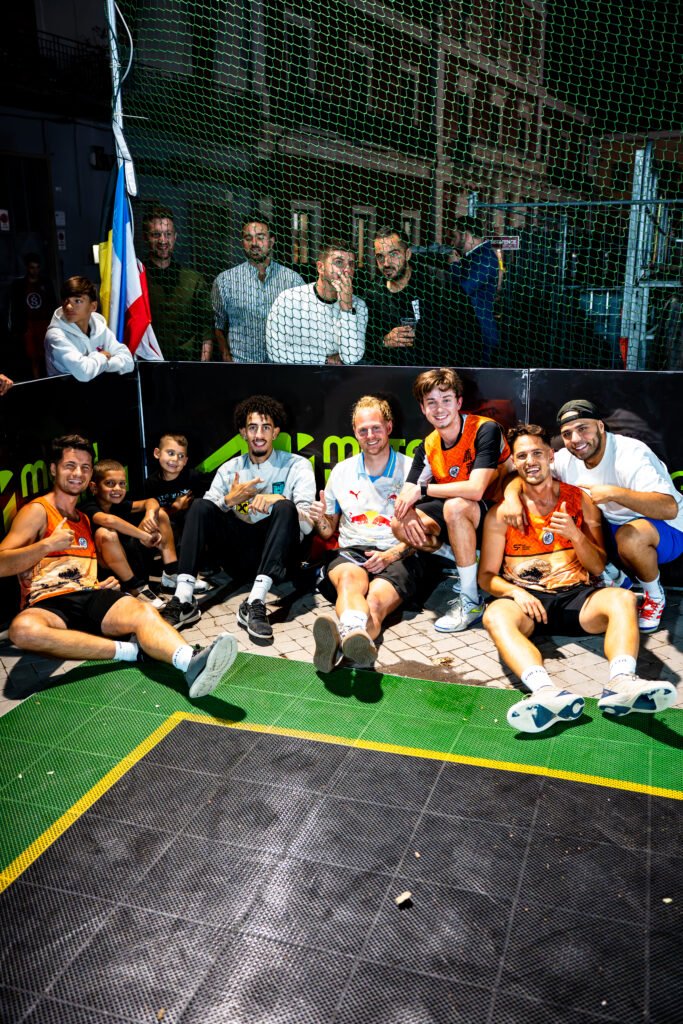 Street-Football-Spiel beim ISFA World Tour Stop 2025 in Bojano, Italien.