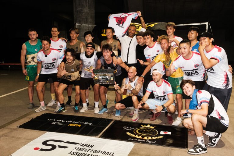 Internationale Street Football Community beim ISFA Japan Trip 2024.