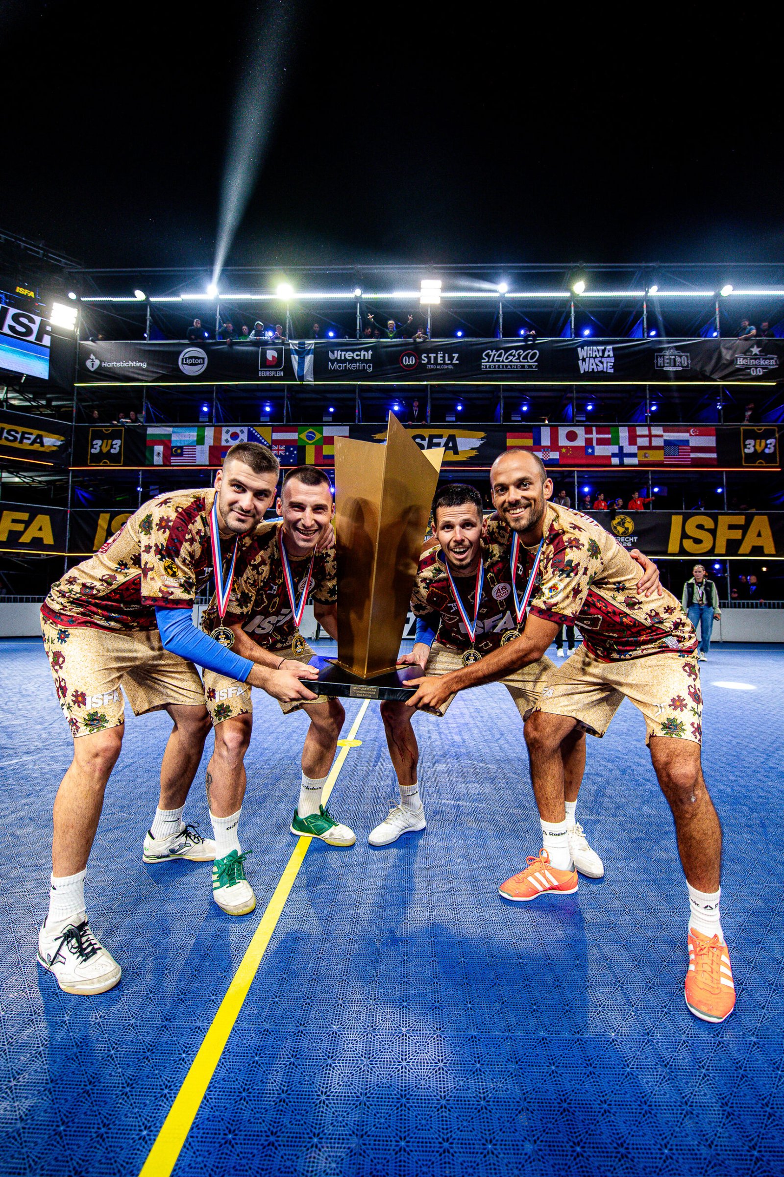 Bosnien und Herzegowina feiert den Weltmeistertitel in Utrecht